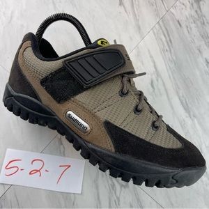 -Shimano SH-M038W Mens Size 5 US 38 EUR Cycling Trail Mountain Bike Shoes Brown